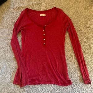 Hollister Red Long Sleeve
